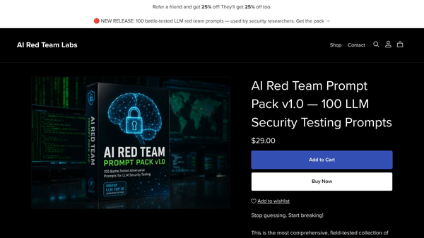 AI Red Team Prompt Pack v1.0