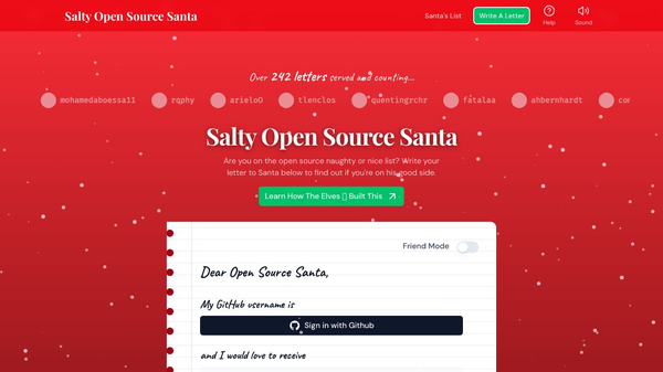 AI Salty Open Source Santa