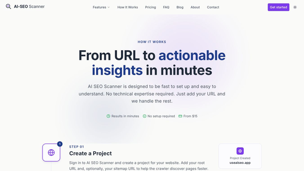 AI SEO Scanner - AI-powered SEO audits
