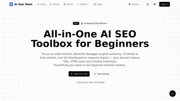 AI SEO Tools for Startup