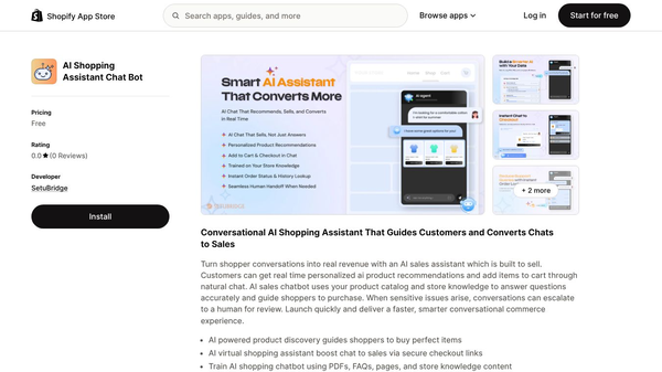AI Shopping Assistant Chat Bot