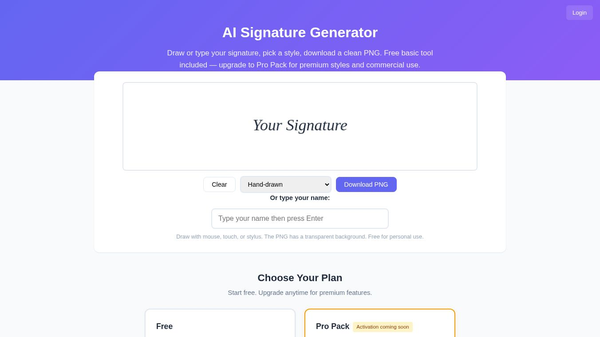 AI Signature Generator