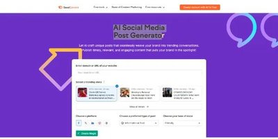 AI Social Post by Semrush