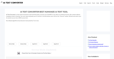 AI Text Converter