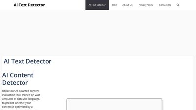 AI Text Detector