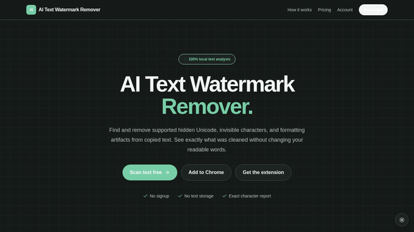 AI Text Watermark Checker