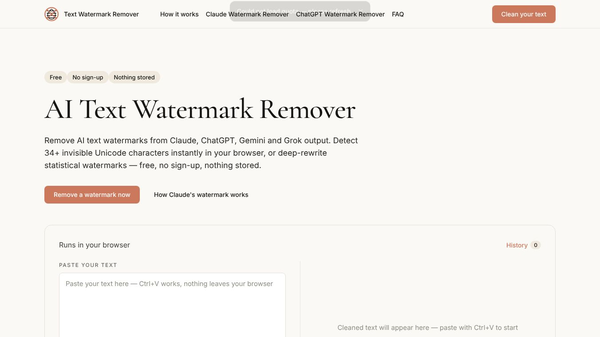 AI Text Watermark Remover