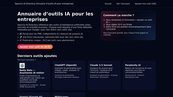 AI Tools Directory — by Spectra Media
