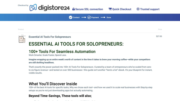 AI Tools For Solopreneurs E-books
