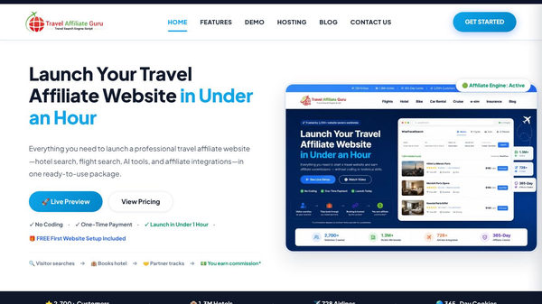 AI Travel Website Builder