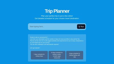 AI Trip Planner