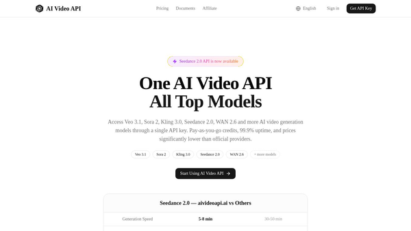 AI Video API - 1