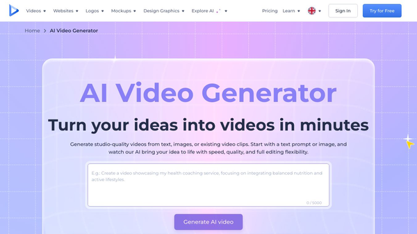 AI Video Generator by Renderforest