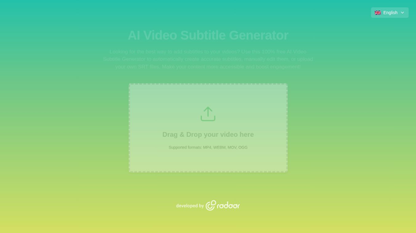 AI Video Subtitle Generator