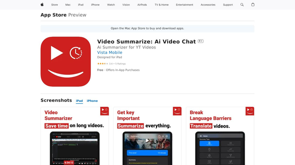 Ai Video Summarize for YouTube Videos