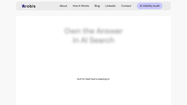 AI Visibility Audit Checklist
