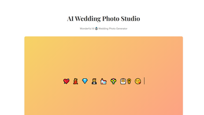 AI Wedding Photo Studio