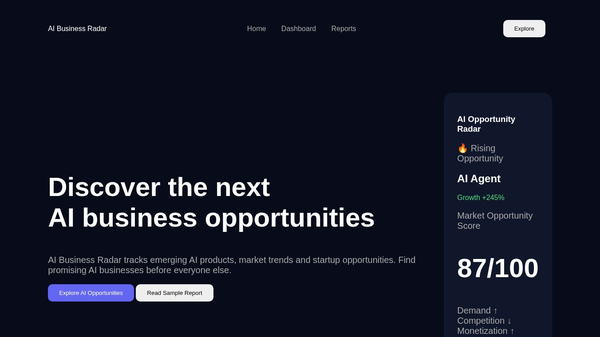 Ainexa AI Radar