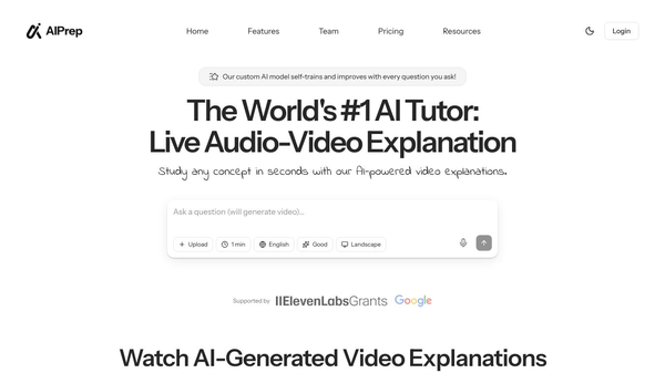 AIPREP: AI Video Tutor