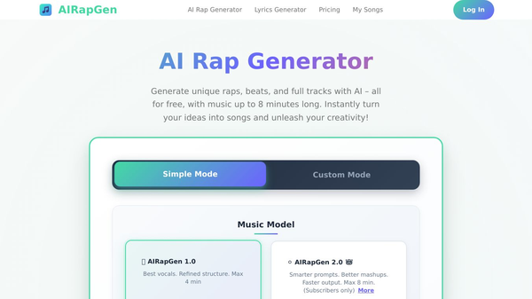 AIRapGen - AI Rap Generator