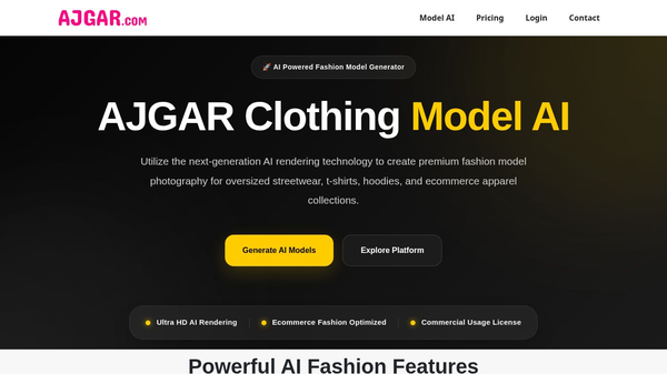 AJGAR Clothing Model AI