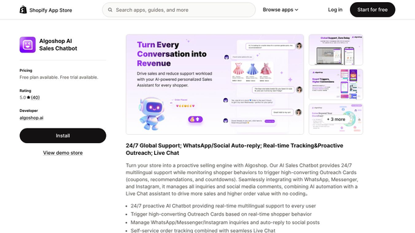 Algoshop AI Sales Chatbot