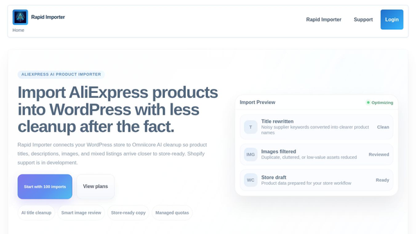 Aliexpress AI Product Importer Woo
