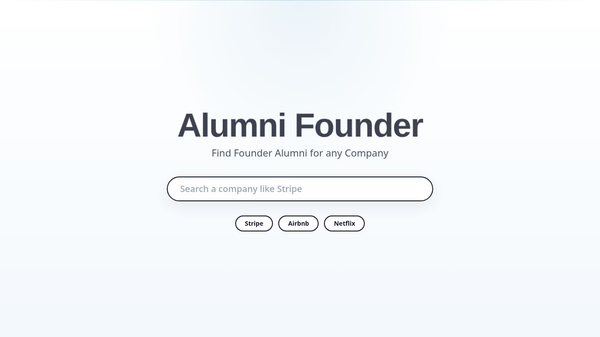 Alumni Founder