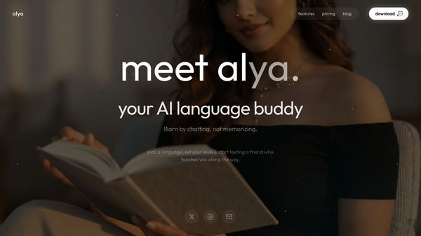 alya: your AI language buddy