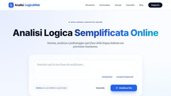 Analisi Logica Web