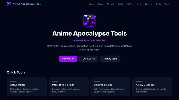 Anime Apocalypse Tools