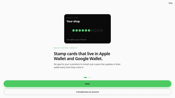 Apple & Google Wallet Stamp Cards