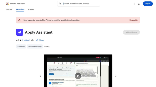 Apply Assistant--- Ai assisted Job Hunt