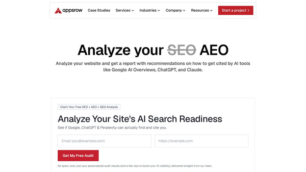 Appsrow AEO Analyzer