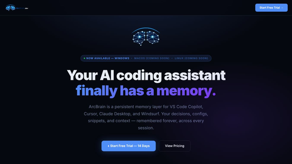 ArcBrain – Persistent AI Memory Layer