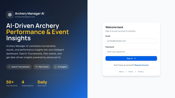 Archery Manager AI