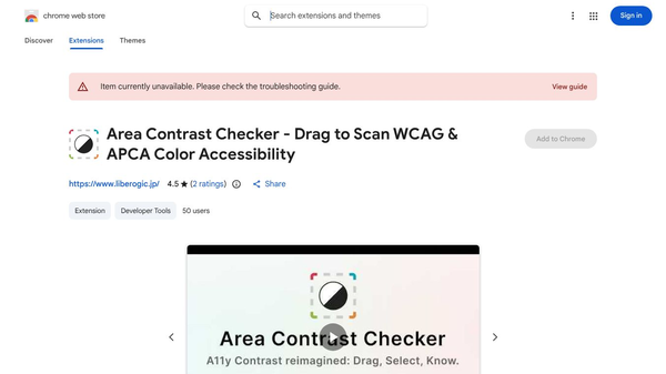 Area Contrast Checker