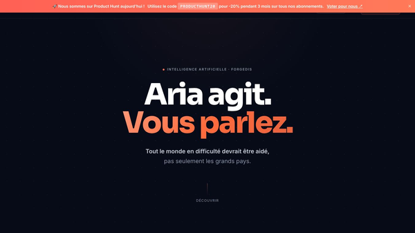 ARIA — AI that acts, not just chats