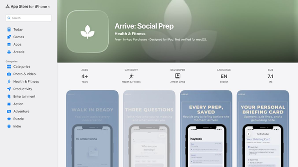 Arrive - Social Prep for Introverts