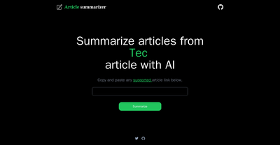 Article Summarizer