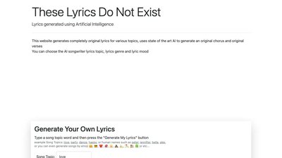 Artificial Intelligence Songwriter