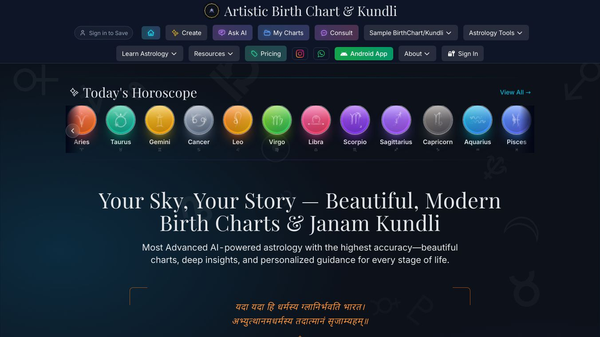 Artistic Birth Chart