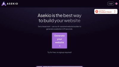 Asekio - AI website builder