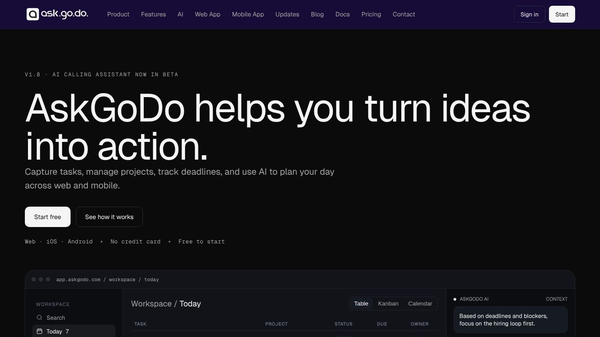 AskGoDo — Turn ideas into action