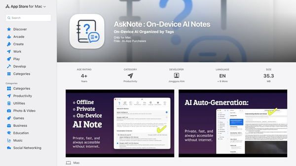 AskNote : On-Deivce AI Notes
