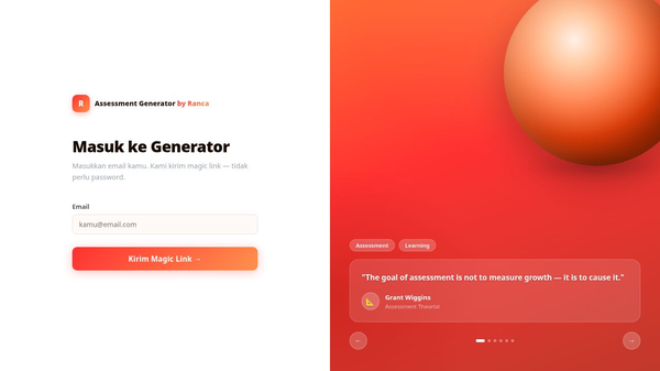 Assessment Generator by Ranca