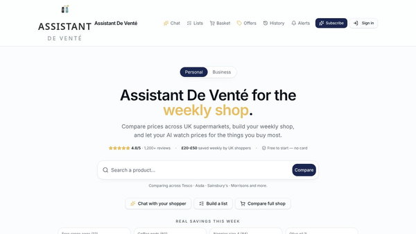 Assistant De Venté