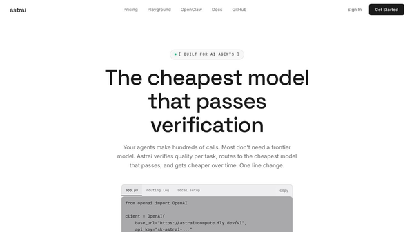 Astrai — Private Intelligent AI Router