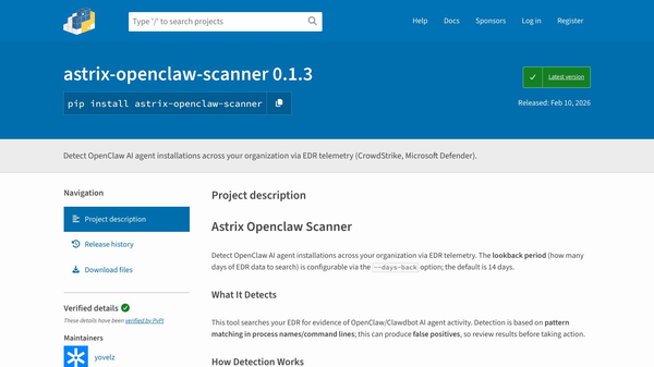 Astrix OpenClaw Scanner