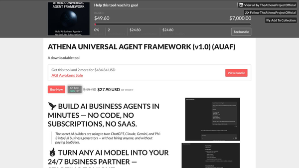 ATHENA UNIVERSAL AGENT FRAMEWORK (v1.0)